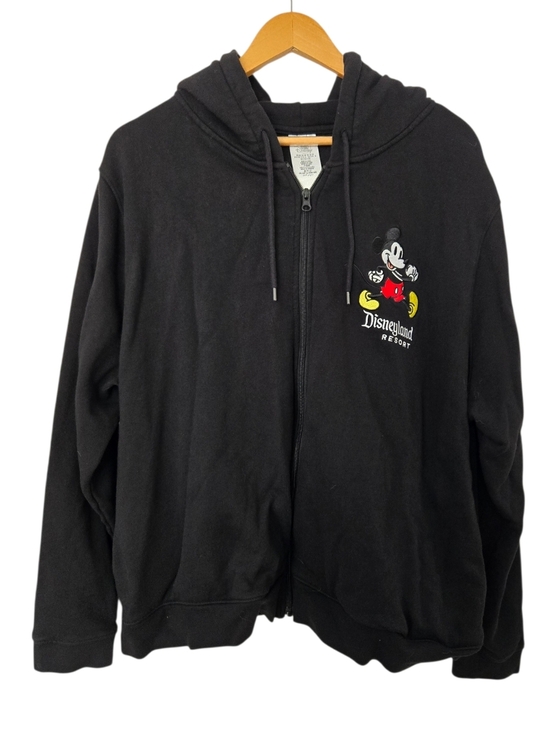 Disney Sweaters - Disneyland Resort Mickey Mouse Zip Hoodie Black 2X Disney Parks